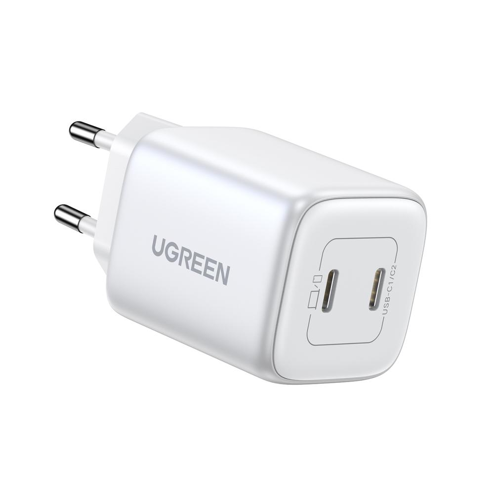 45W UGREEN Nexode Mini 2x USB-C PD QC hleðslutæki, hvítt - image 8 [32c9615a1d]