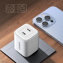 45W UGREEN Nexode Mini 2x USB-C PD QC hleðslutæki, hvítt - image 16 [5787b3e87c]