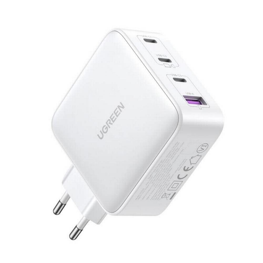 100W UGREEN Nexode 3x USB-C, 1x USB-A PPS PD QC GaN hleðslutæki, hvítt - image 6 [5093e57676]