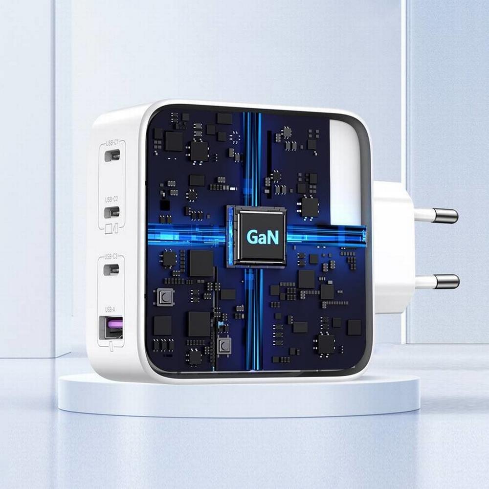 100W UGREEN Nexode 3x USB-C, 1x USB-A PPS PD QC GaN hleðslutæki, hvítt - image 10 [6f2af79b21]