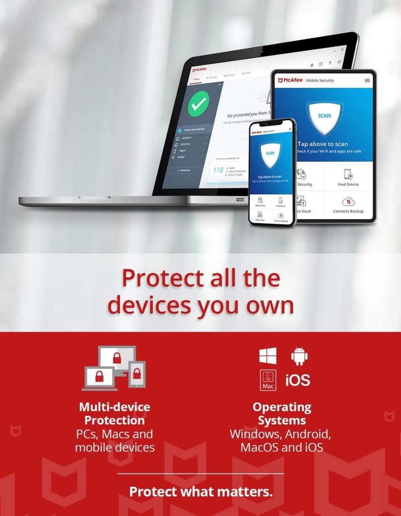 McAfee Total Protection og VPN þjónusta - Árs áskrift, allt að 5 tæki, digital - image 7 [adb5a9e353]