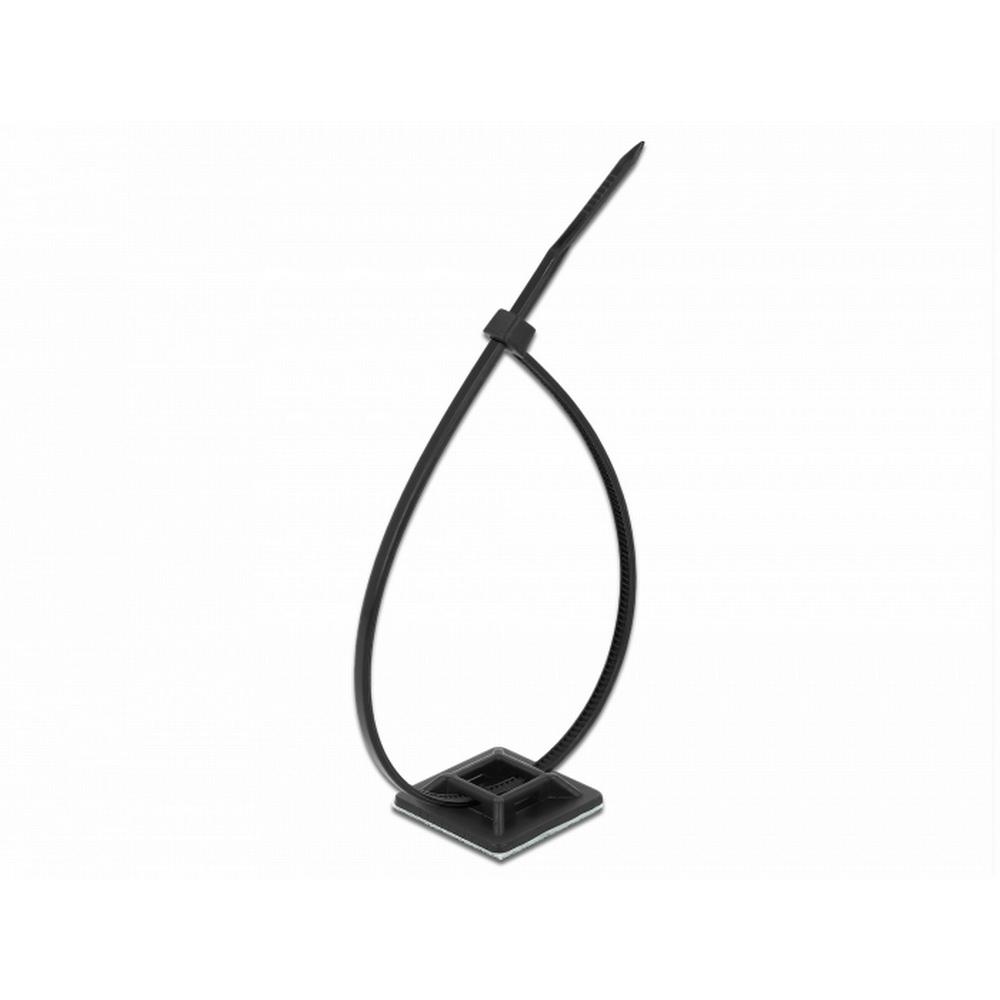 Delock Zip-Tie og festingar með lími, 10stk, svart - image 4 [b693cd9818]