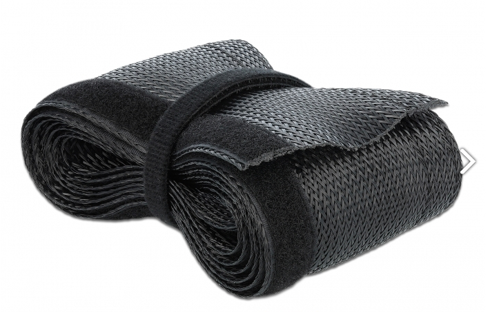 Delock kapalhlíf/sokkur með frönskum rennilás 2 m x 32 mm svart - image 2 [a25b87fd2a]