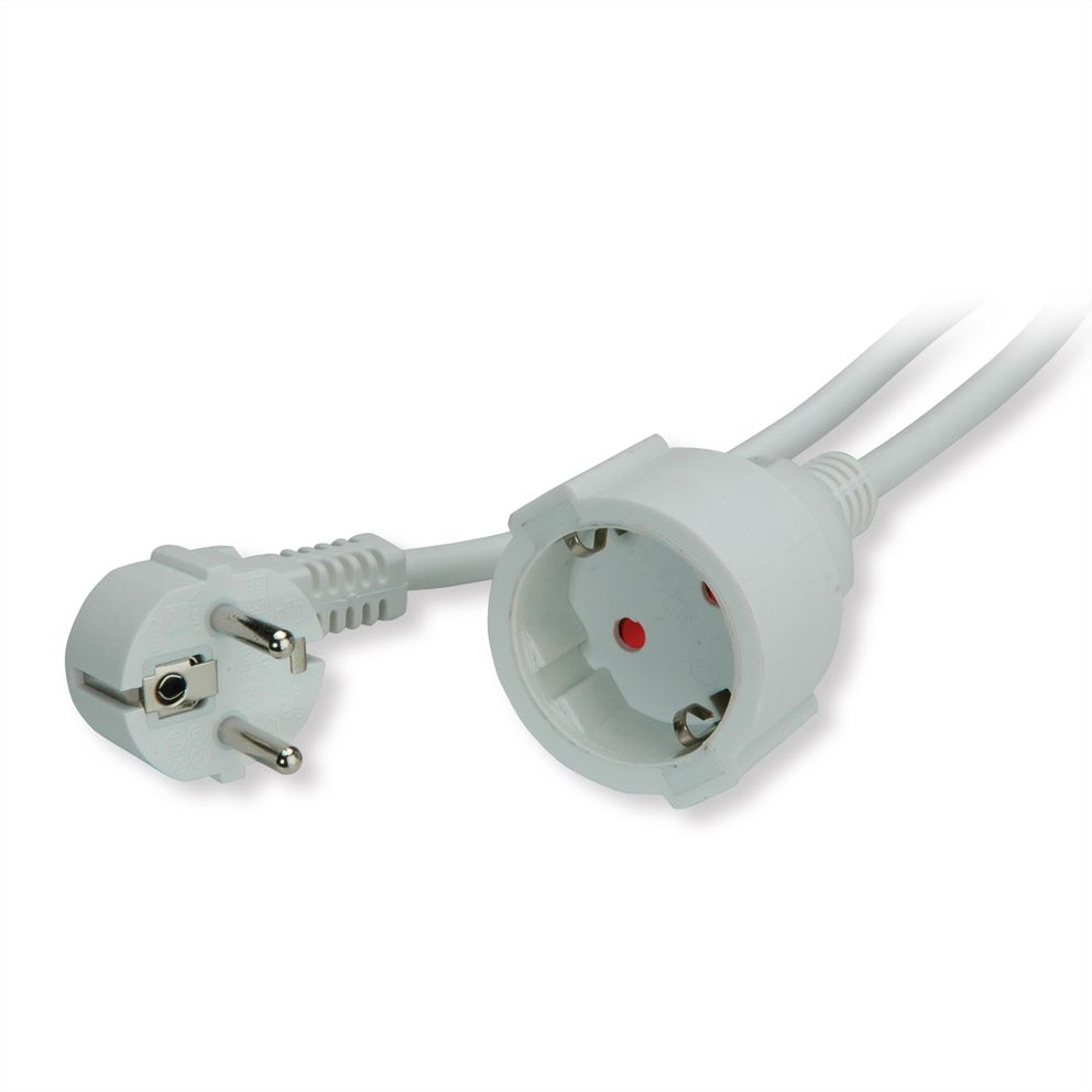 Rafmagnsframlenging 5m Schuko, Hvít - image 2 [b09597234b]