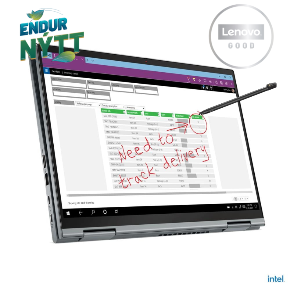 Lenovo ThinkPad X1 Yoga G6 2in1 fartölva 14" FHD+ i7-1185G7 32/512GB, penni, W11P, endurnýtt - image 5 [88af4392d3]