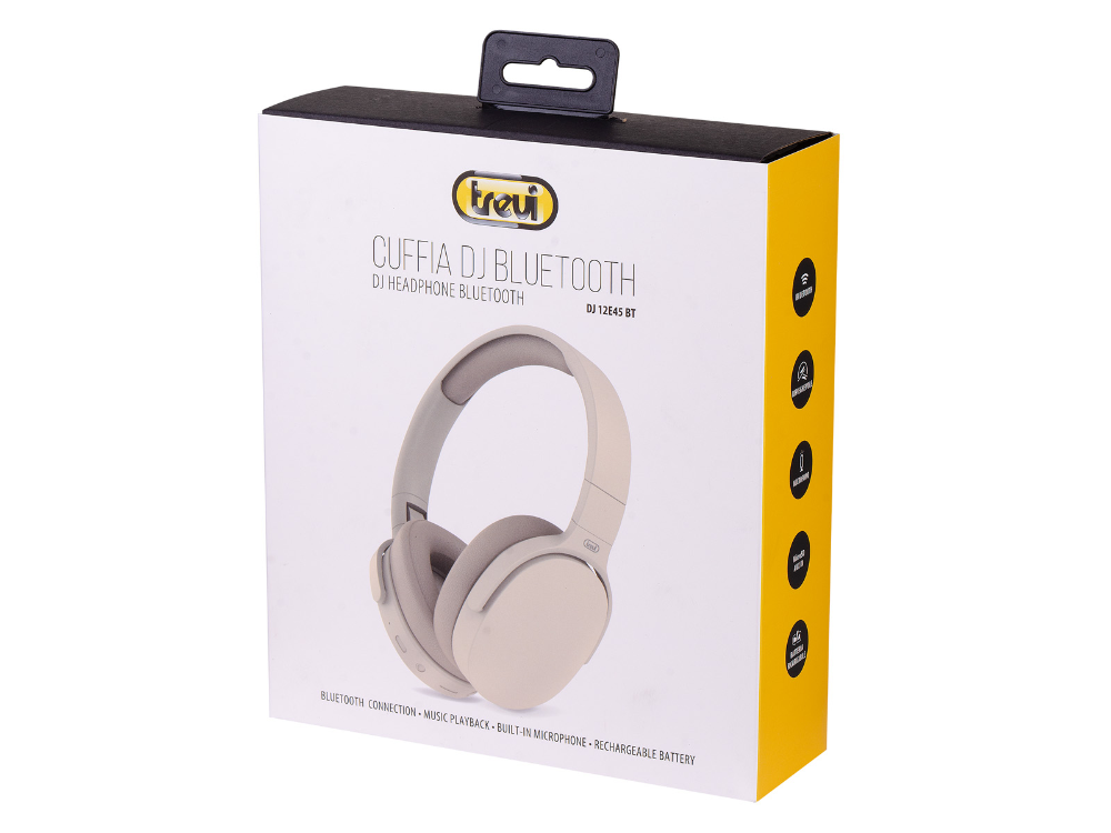 Trevi DJ 12E45 þráðlaus BT heyrnartól, kremlituð - image 5 [48f0f40ad7]