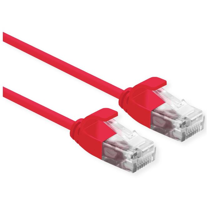 Netsnúra Cat6A RJ45-RJ45 Datacenter Rauð 1.0 m - image 4 [038c02d006]