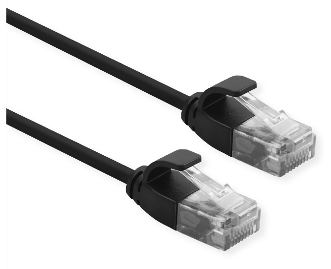 Netsnúra Cat6A RJ45-RJ45 UTP DataCenter Svört 0.5 m - image 2 [79f3a07d78]
