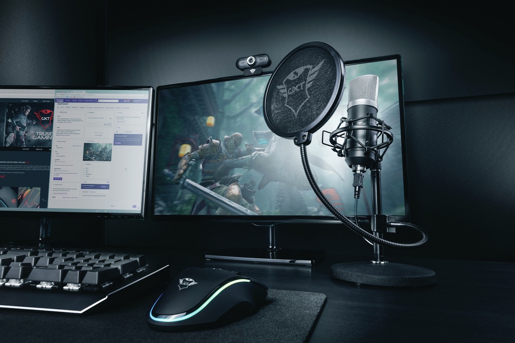 Trust EMITA Streaming USB hljóðnemi á standi, svartur - image 17 [37d9ea4aaa]