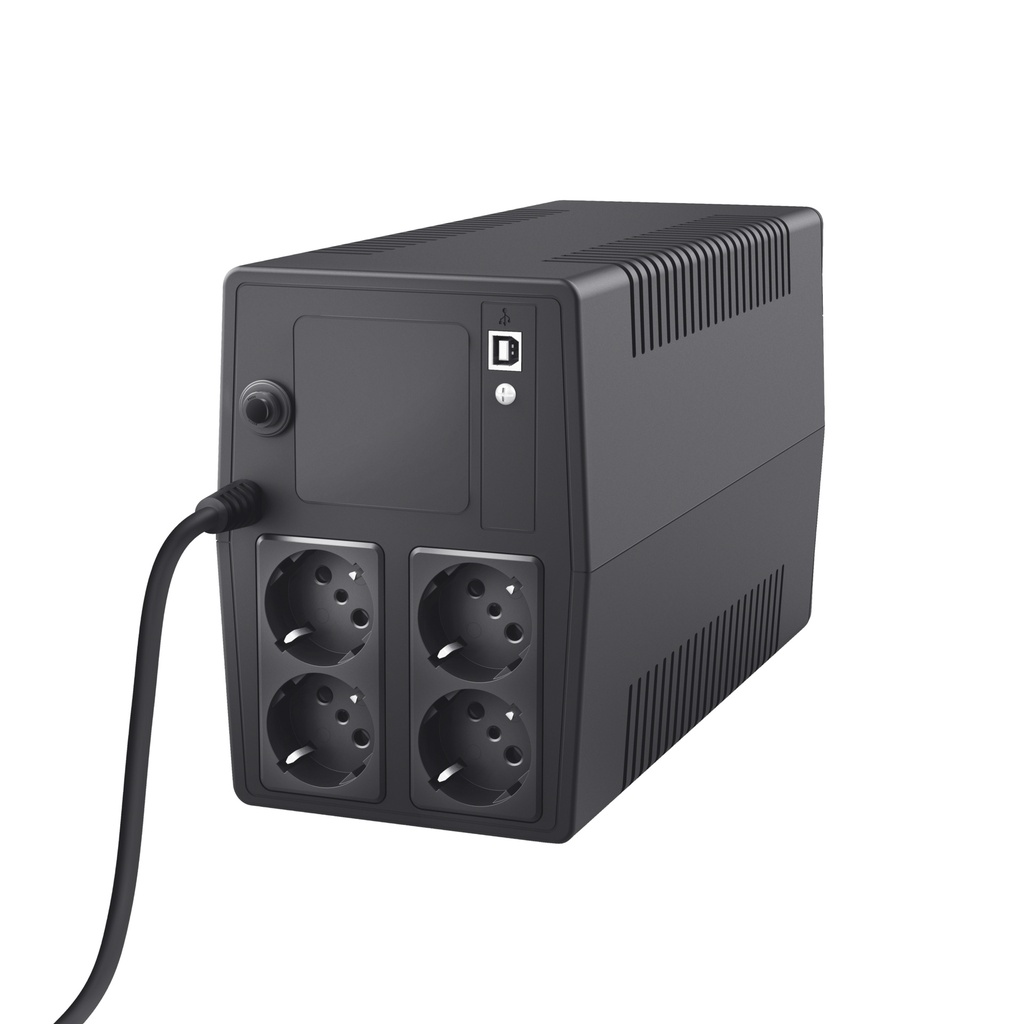 Trust Paxxon 1000VA UPS varaaflgjafi með 4 innstungum - image 3 [5e42edea1b]