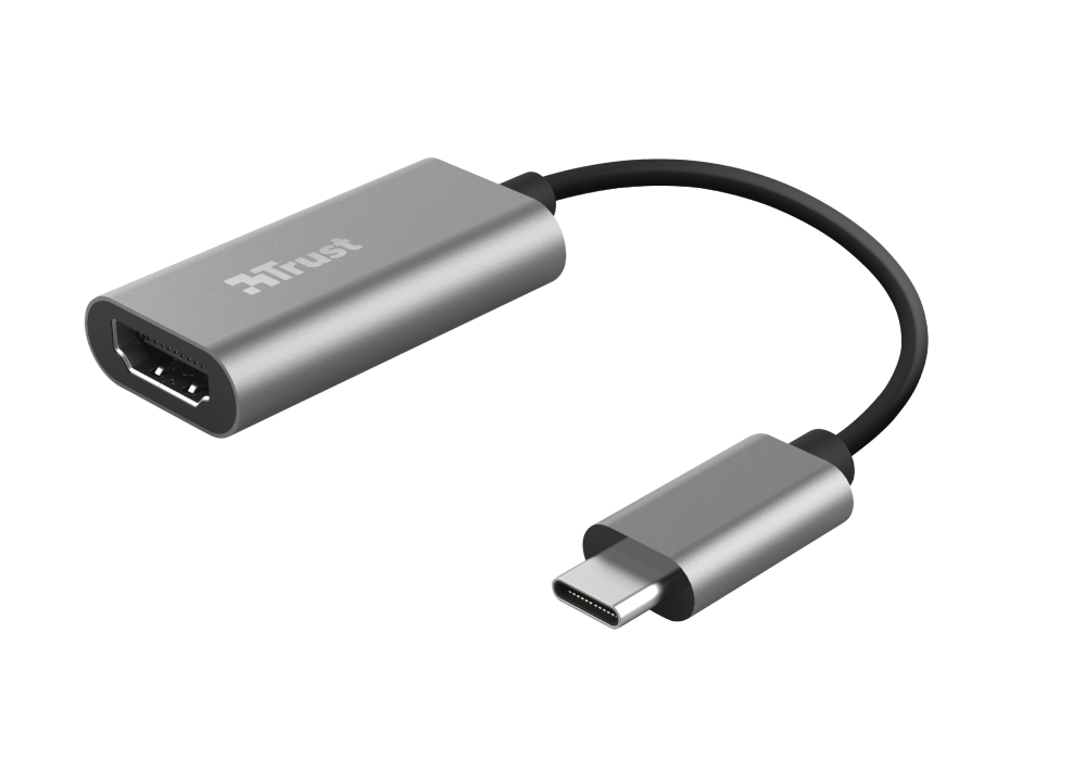 Trust USB-C í HDMI 2.0 4K 60Hz, hann/hún, 20cm - image 2 [7c103296bf]