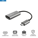 Trust USB-C í HDMI 2.0 4K 60Hz, hann/hún, 20cm - image 9 [1540ef7c5f]