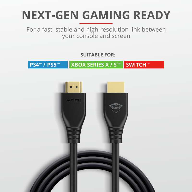 Trust HDMI 2.1 8K kapall, hann/hann, 1,8 metrar - image 5 [bd8da6b952]