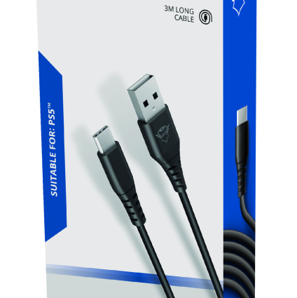 Trust GXT226 Play and Charge kapall fyrir PS5 stýripinna - image 6 [9d6a04bc4e]