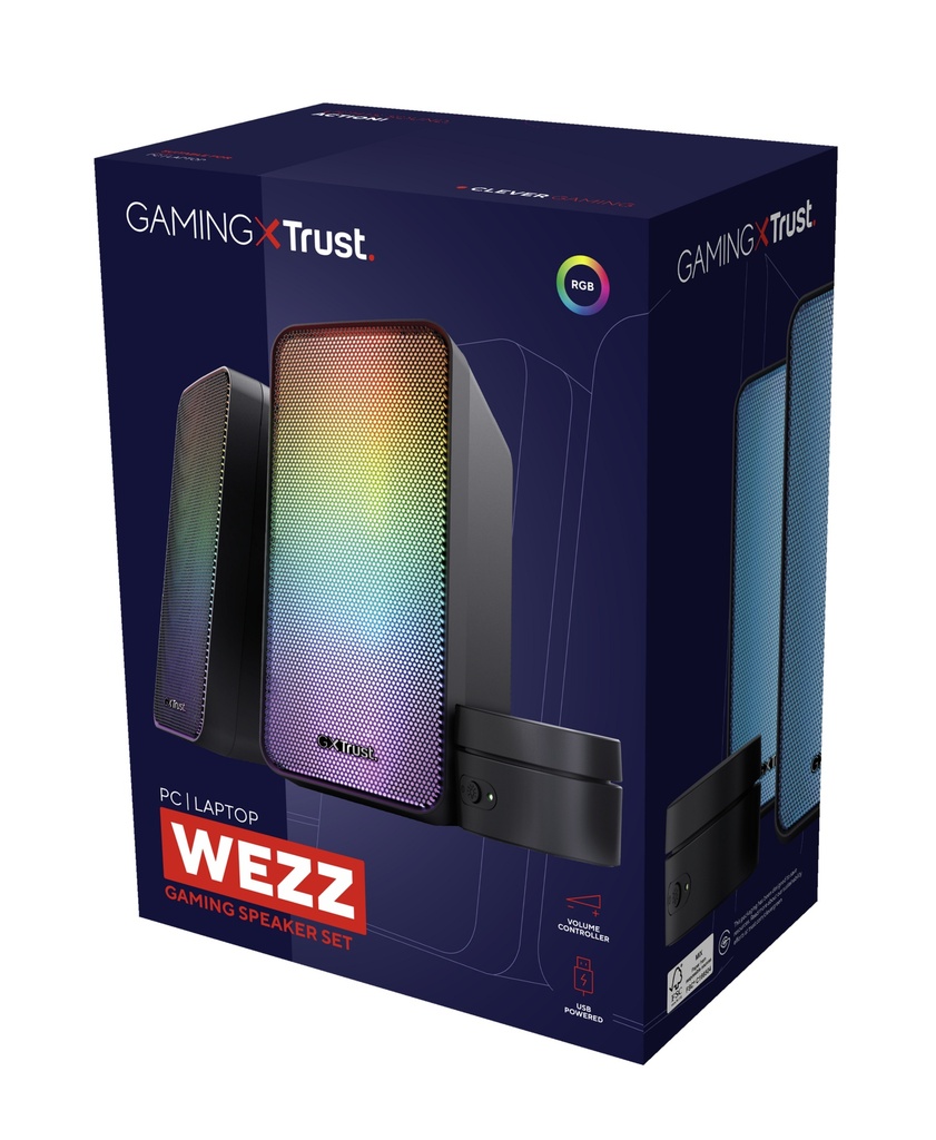 Trust GXT 611 Wezz RGB 2.0 hátalarar. Svartir - image 15 [4df020c167]