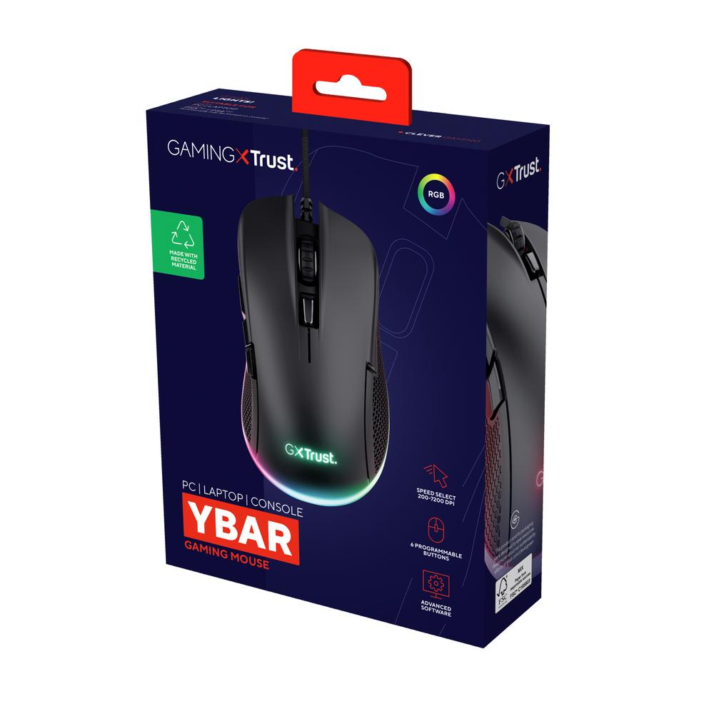 Trust GXT 922 Ybar RGB leikjamús, svört - image 12 [497824c94d]