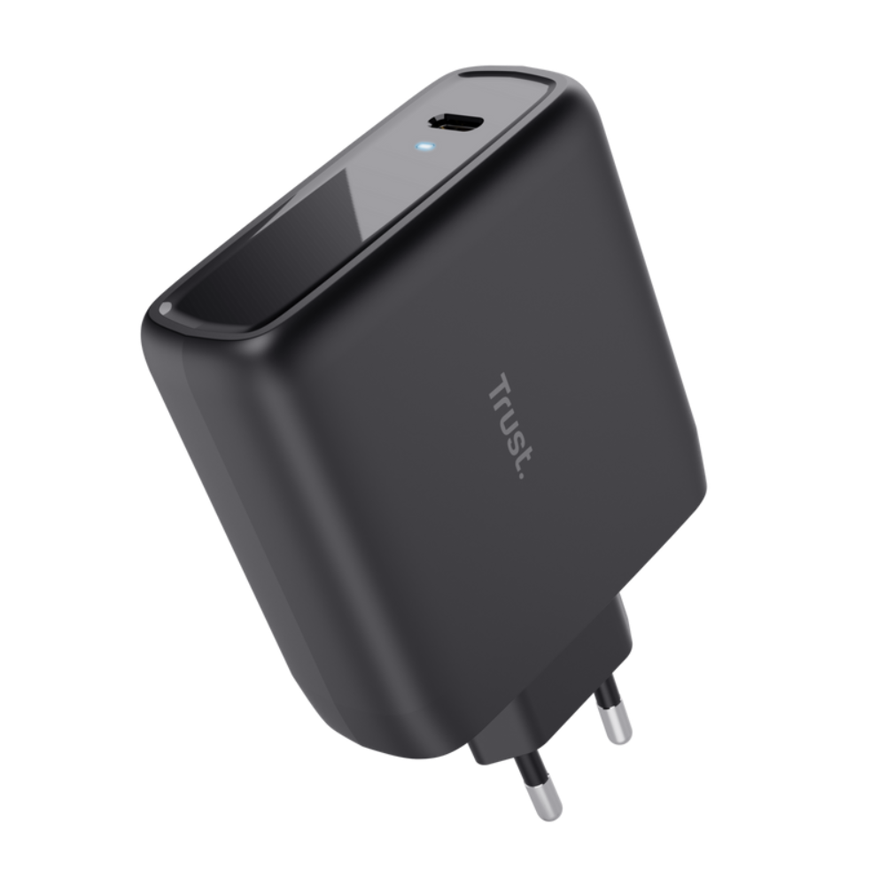 65W Trust Maxo USB-C PPS PD hleðslutæki með USB-C kapli, svartur - image 2 [944442681c]