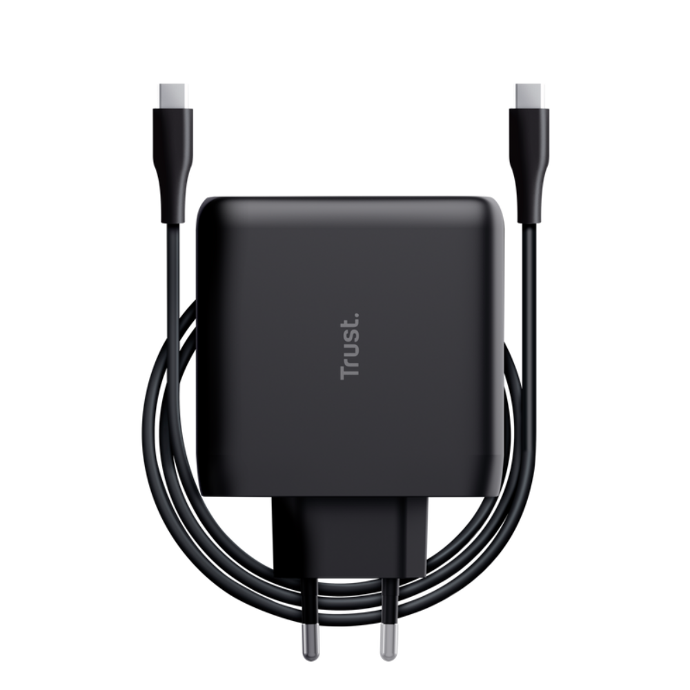 65W Trust Maxo USB-C PPS PD hleðslutæki með USB-C kapli, svartur - image 4 [c58934be82]