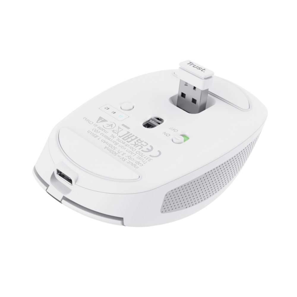 Trust Ozaa Compact þráðlaus Multi Bluetooth fartölvumús, hvít - image 5 [bf77b3d7e2]