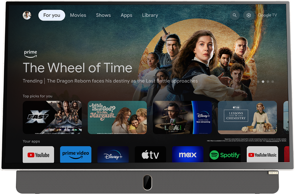 Metz 24" FHD HDR10 Google TV ferðasnjallsjónvarp með rafhlöðu - image 9 [246a388d07]