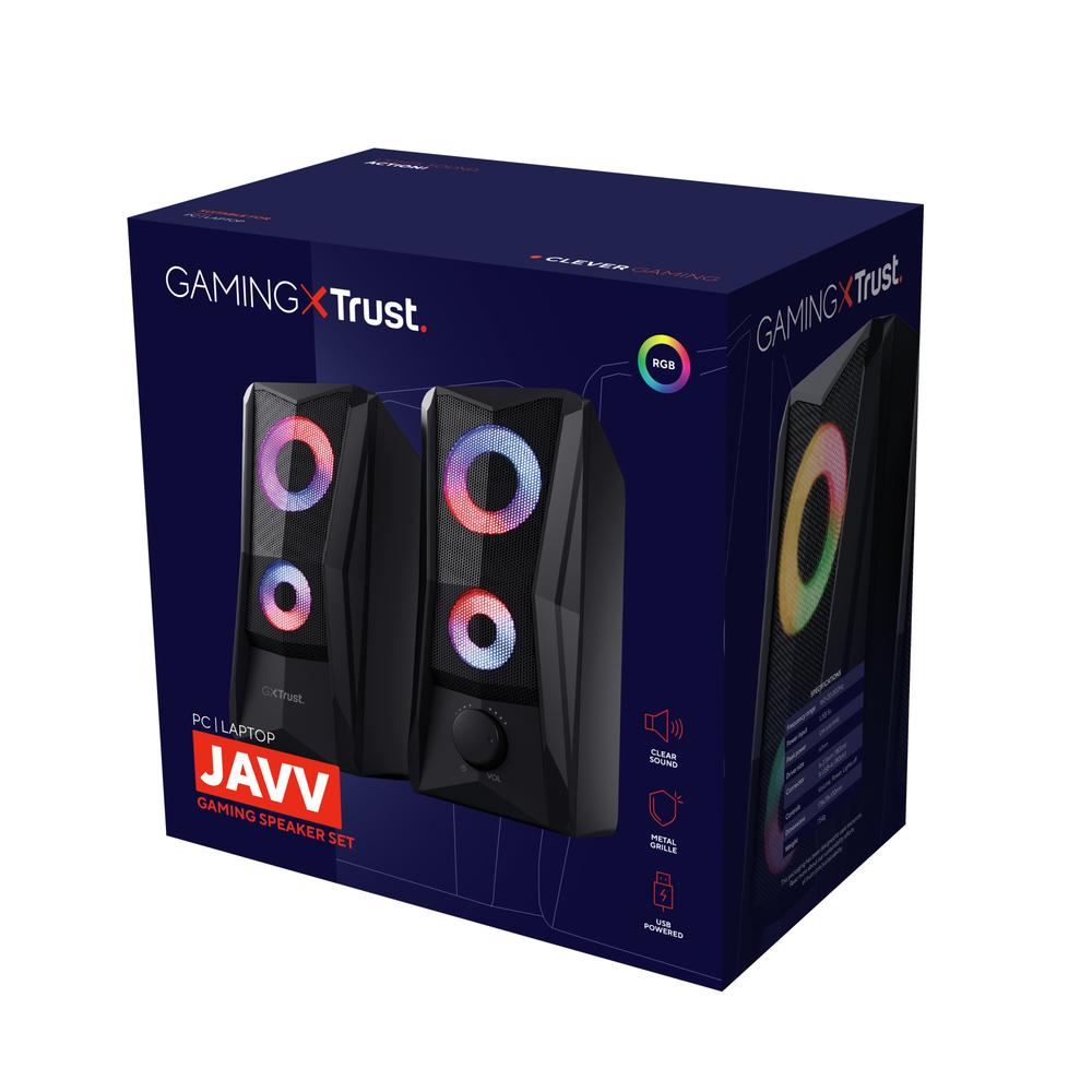 Trust GXT 606B Javv RGB 2.0 hátalarar, svartir - image 10 [7cf31217cd]