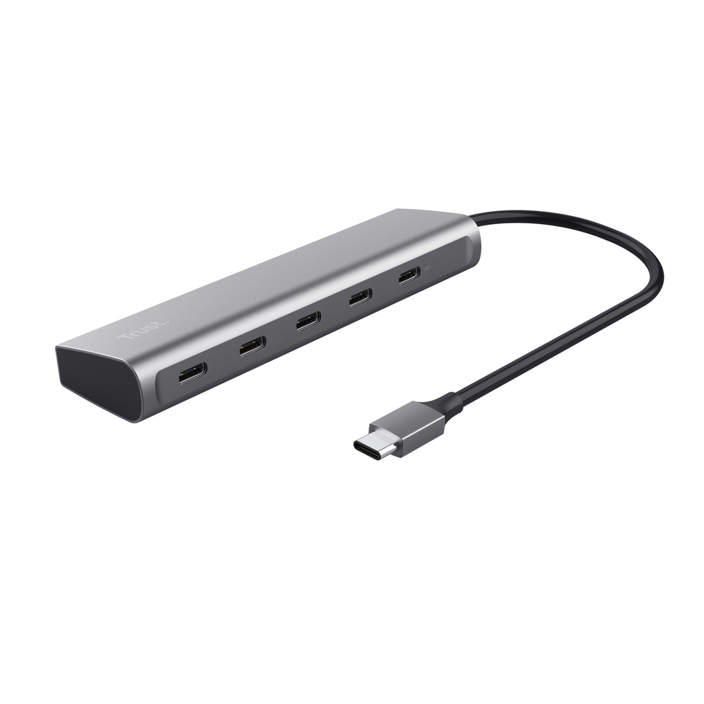 Trust Halyx USB-C í 5x USB-C 3.2 HUB, silfur - image 2 [06983d4d15]