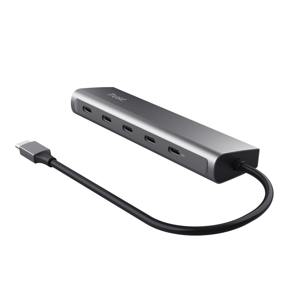 Trust Halyx USB-C í 5x USB-C 3.2 HUB, silfur - image 4 [5461763b07]