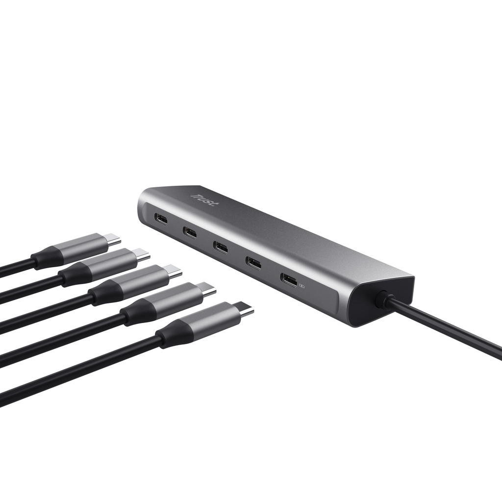 Trust Halyx USB-C í 5x USB-C 3.2 HUB, silfur - image 7 [f40490ff6d]