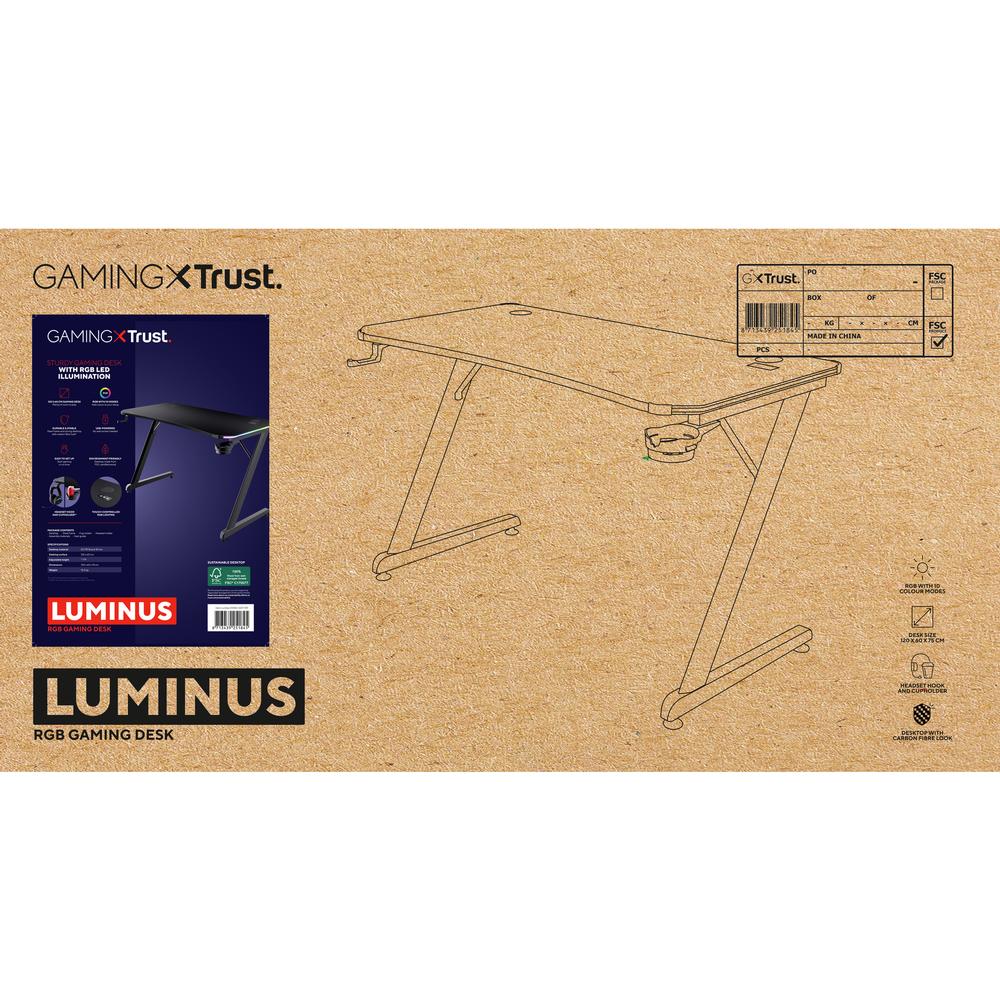 Trust GXT 709 Luminus RGB leikjaskrifborð, svart - image 18 [b6e44dc8fa]