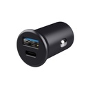38W Trust Maxo Low-Profile 1x USB-C, 1x USB-A PD hleðslutæki í bíl, svart - image 2 [74cbe8691a]