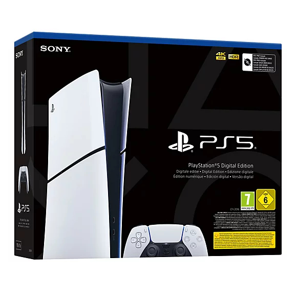 PlayStation 5 Slim leikjatölva 825GB stafræn útgáfa, mött hvít - image 9 [b36c828ea0]