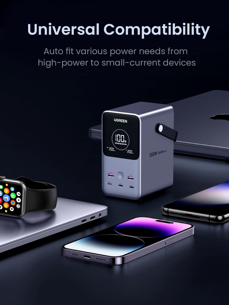 UGREEN 48.000mAh PD 300W ferðarafhlaða með innb. Lampa - image 14 [33146da6a7]