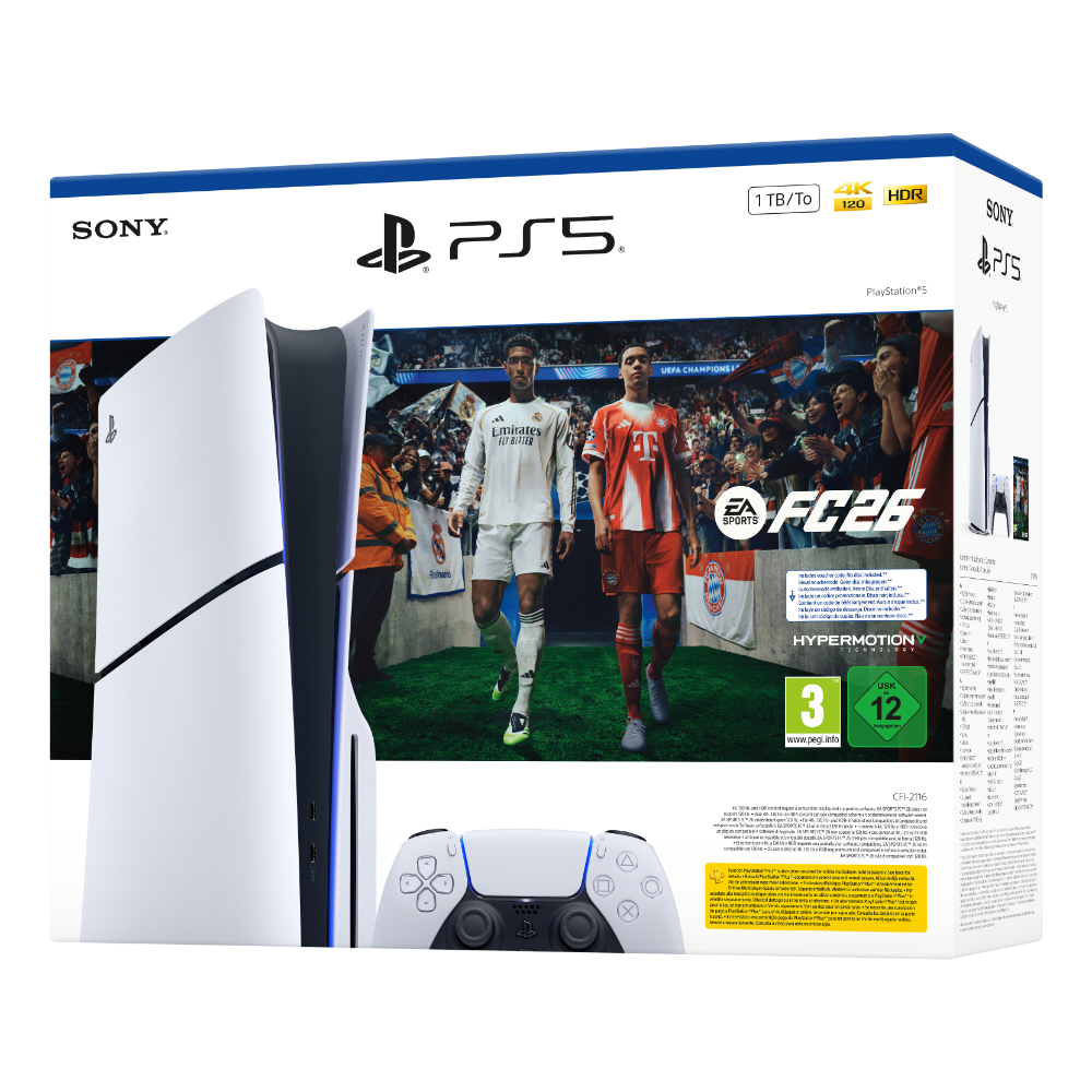 PlayStation 5 Slim leikjatölva 1TB diskadrifs útgáfa E, EA FC26 bundle - image 4 [8fce7e2ea2]