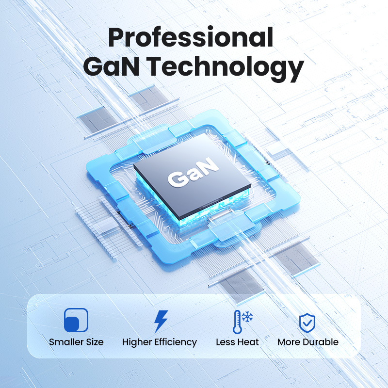 65W UGREEN Nexode Pro 2x USB-C, 1x USB-A PD GaN hleðslutæki - image 11 [de28054e4f]