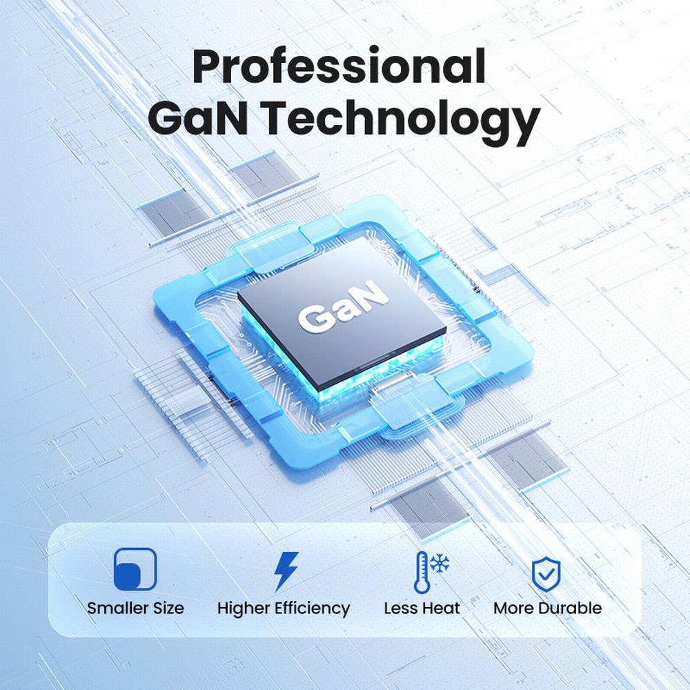 65W UGREEN Nexode Pro 2x USB-C, 1x USB-A PD GaN hleðslutæki - image 12 [8be3615afb]