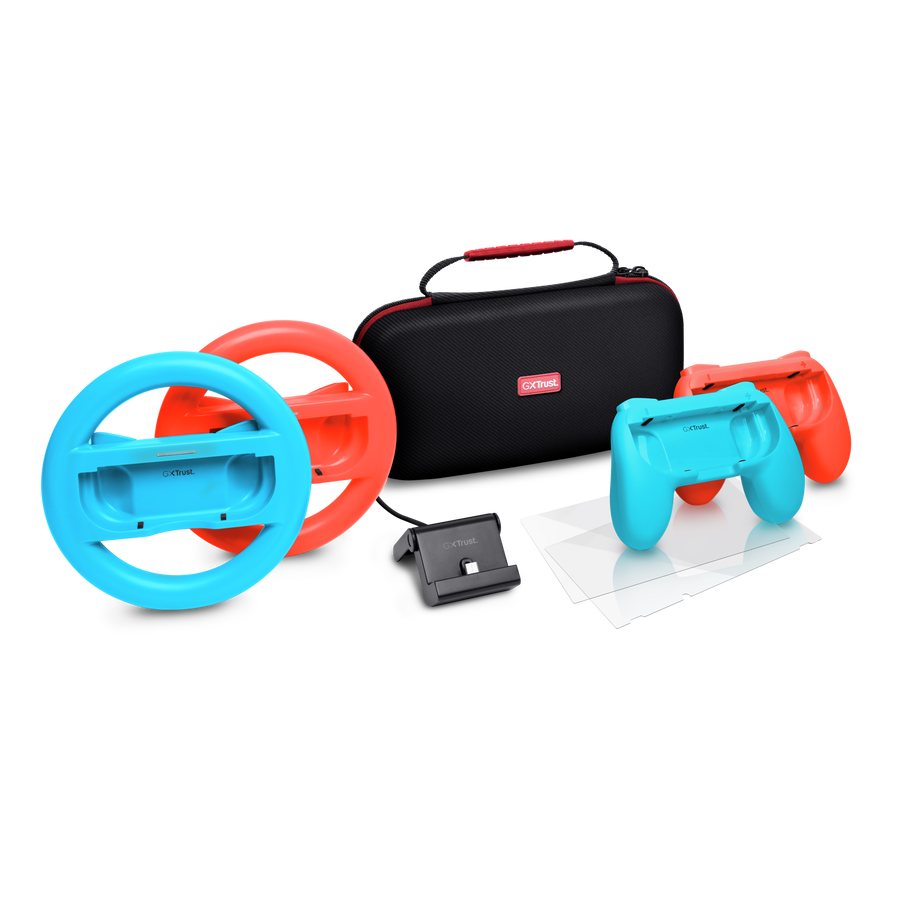 Trust GXT 1249 7-in-1 Nintendo Switch aukahlutasett, Rautt/Blátt, svart - image 2 [5cf900597c]