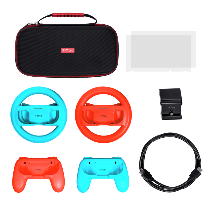 Trust GXT 1249 7-in-1 Nintendo Switch aukahlutasett, Rautt/Blátt, svart - image 3 [3289b0d9c1]