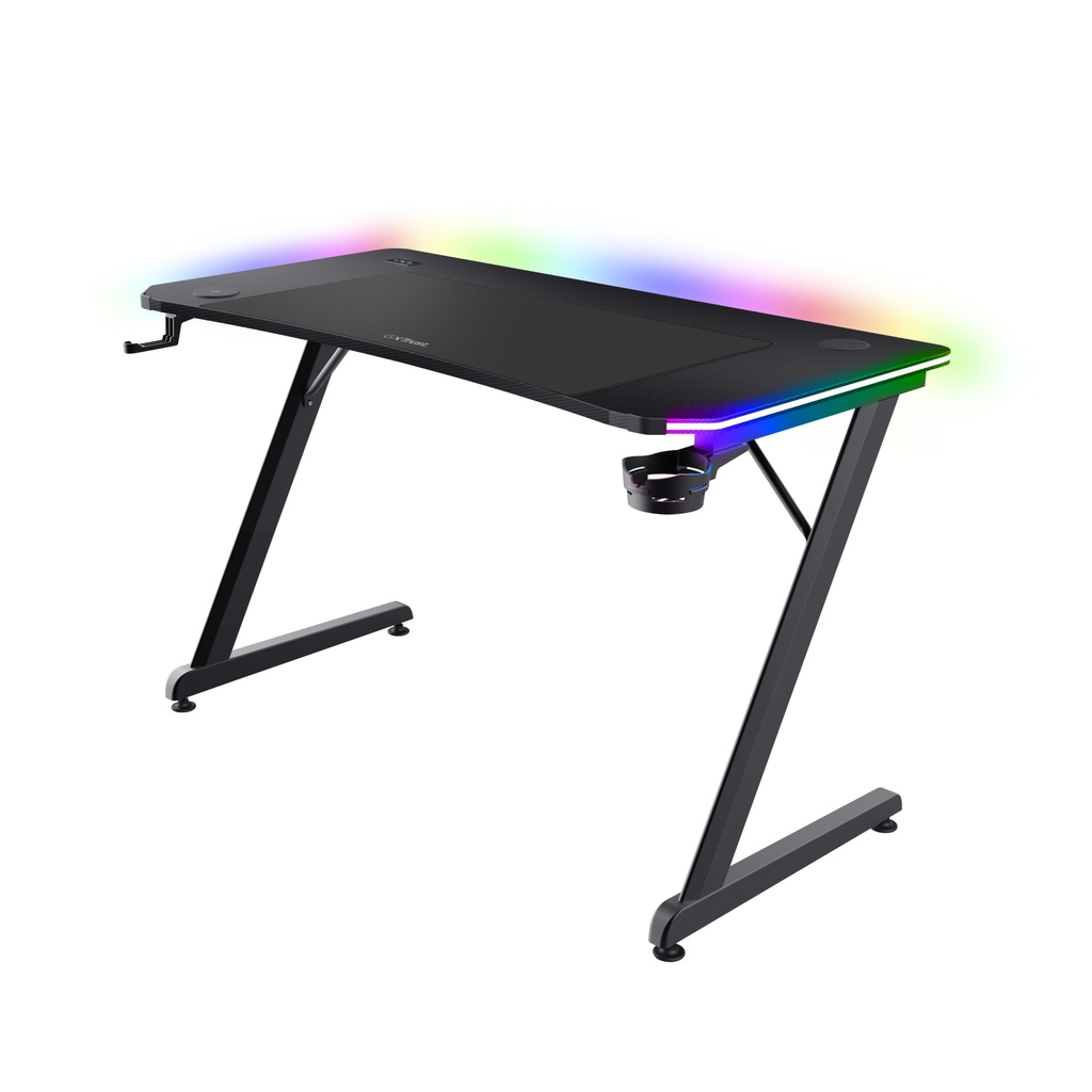Trust GXT 710 Luminus Pro RGB leikjaskrifborð, svart - image 2 [77c3aeb2da]