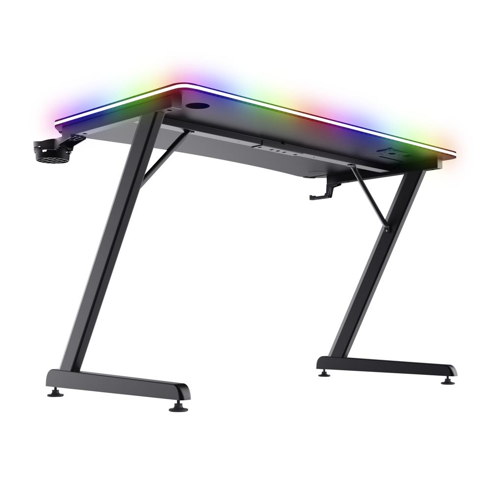 Trust GXT 710 Luminus Pro RGB leikjaskrifborð, svart - image 8 [bd33f94936]