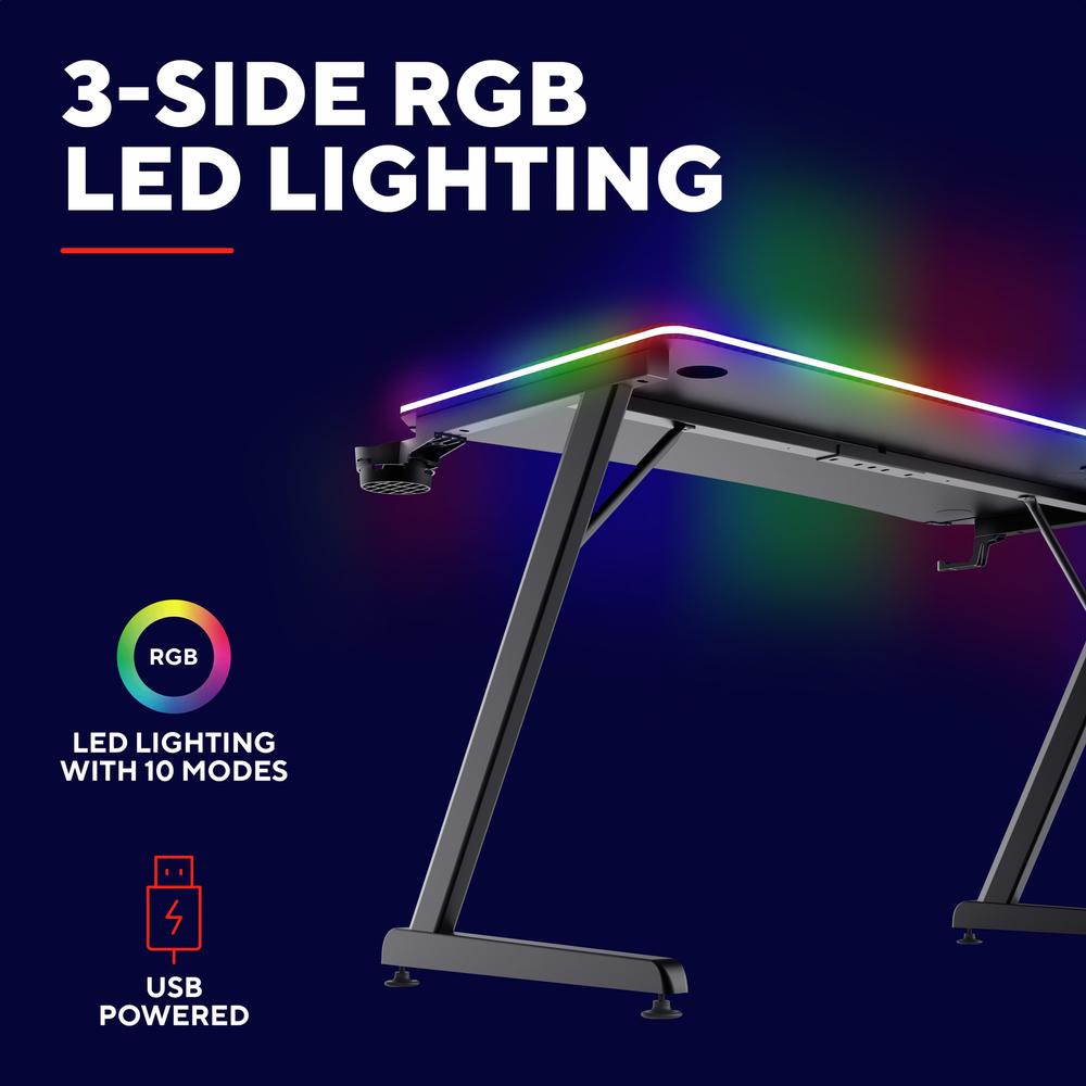 Trust GXT 710 Luminus Pro RGB leikjaskrifborð, svart - image 20 [f9774e0a3a]