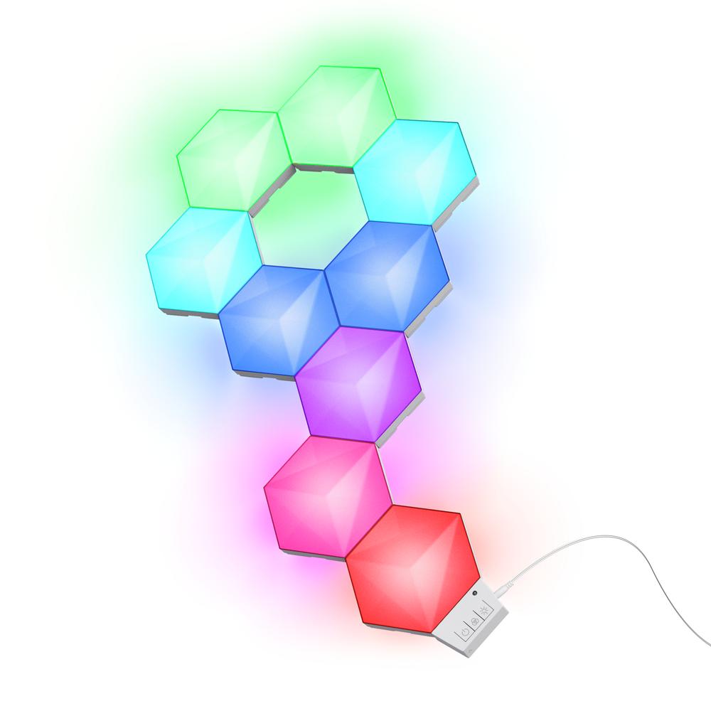 Trust GXT 903 Vybz RGBIC Hexagon Extension snjallpanelar, 3 í pakka - image 4 [f253fb627e]