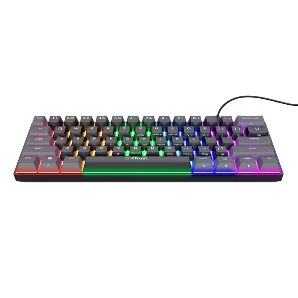 Trust GXT 867 Acira RGB Mini 60% mekanískt leikjalyklaborð, svart - image 2 [df22636246]