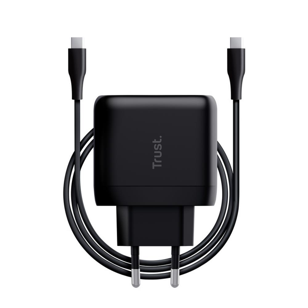 65W Trust Maxo USB-C PPS PD hleðslutæki með USB-C kapli, svartur - image 4 [06abba7885]