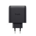 65W Trust Maxo 2x USB-C PPS PD hleðslutæki með USB-C kapli, svartur - image 3 [f7554a02d6]