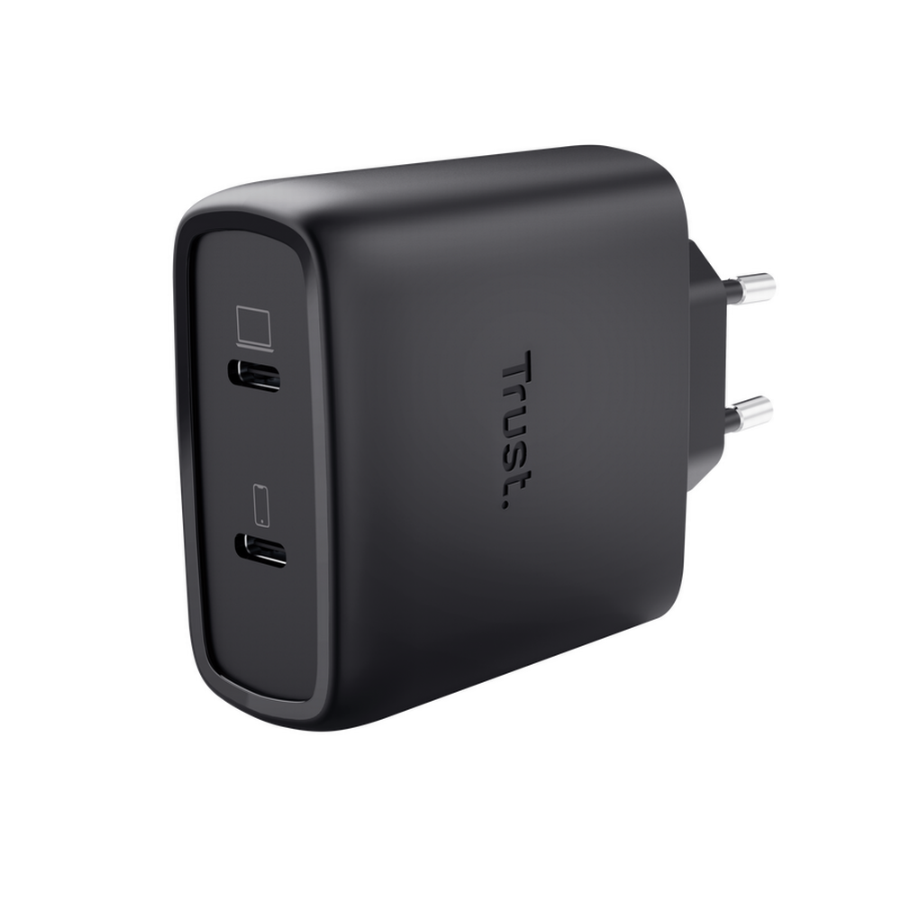 65W Trust Maxo 2x USB-C PPS PD hleðslutæki með USB-C kapli, svartur - image 8 [bc69c45dfd]