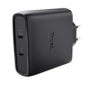 100W Trust Maxo 2x USB-C PPS PD hleðslutæki með USB-C kapli, svartur - image 2 [8d97f7b5c7]