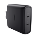 100W Trust Maxo 2x USB-C PPS PD hleðslutæki með USB-C kapli, svartur - image 6 [99d09337f0]