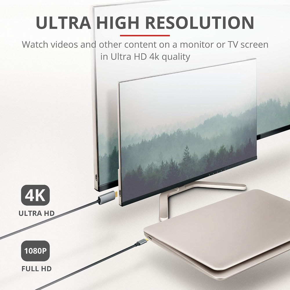 Trust Calyx USB-C í HDMI kapall, hann/hann, 1,8 metrar - image 7 [6841600d7b]