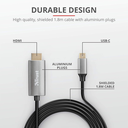 Trust Calyx USB-C í HDMI kapall, hann/hann, 1,8 metrar - image 8 [e0c1ec7f59]