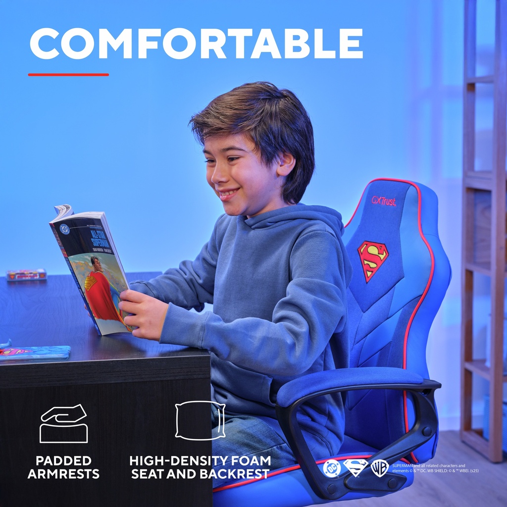 Trust GXT 703SM Revvo Kids leikjastóll, Superman útgáfa - image 15 [3c4d2d6a5f]